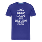 Keep Calm and Return Fire Men's Premium T-Shirt - royal blue