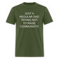 Just a Regular Dad Trying Not To Raise Communists Classic T-Shirt - military green