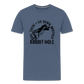 Ope There I Go Down Another Rabbit Hole Men's Premium T-Shirt - heather blue