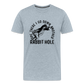 Ope There I Go Down Another Rabbit Hole Men's Premium T-Shirt - heather ice blue