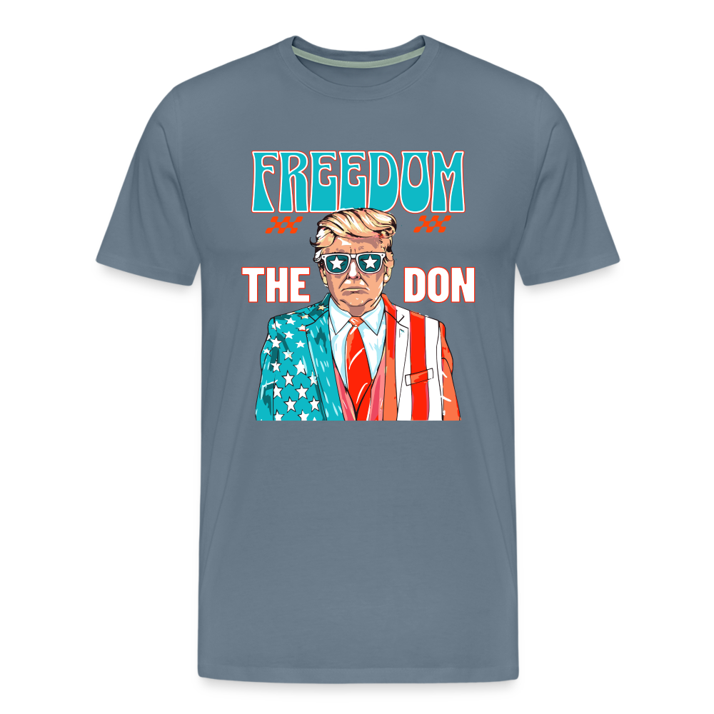 The Don Patriotic Donald Trump Men's Premium T-Shirt - steel blue