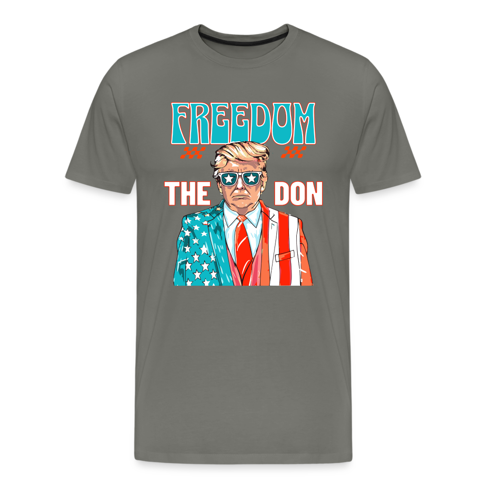 The Don Patriotic Donald Trump Men's Premium T-Shirt - asphalt gray