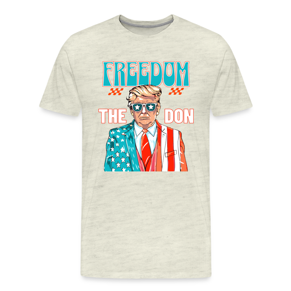 The Don Patriotic Donald Trump Men's Premium T-Shirt - heather oatmeal