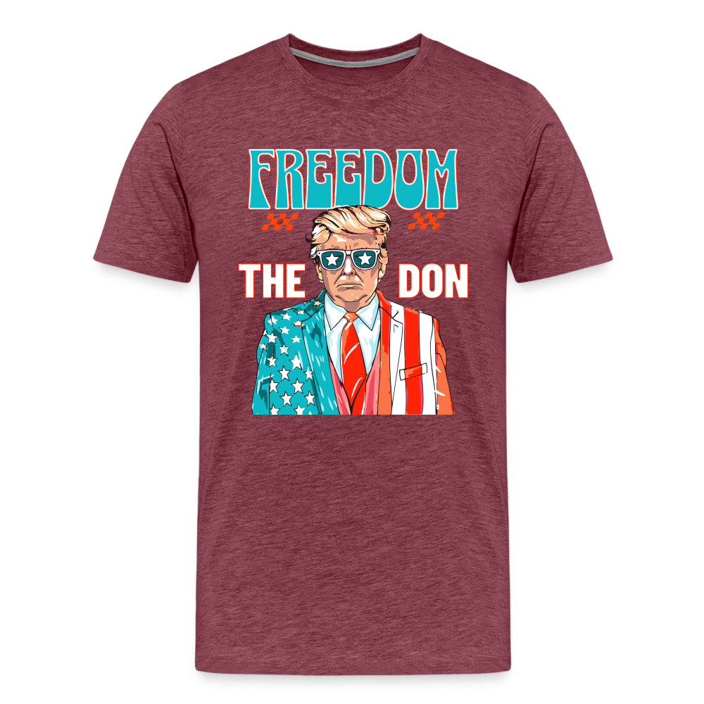 The Don Patriotic Donald Trump Men's Premium T-Shirt - heather burgundy