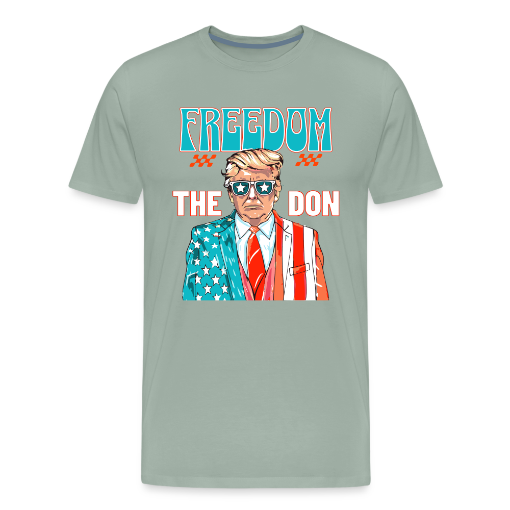 The Don Patriotic Donald Trump Men's Premium T-Shirt - steel green