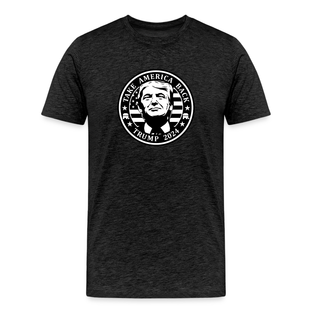 Take America Back - Trump 2024 Men's Premium T-Shirt - charcoal grey