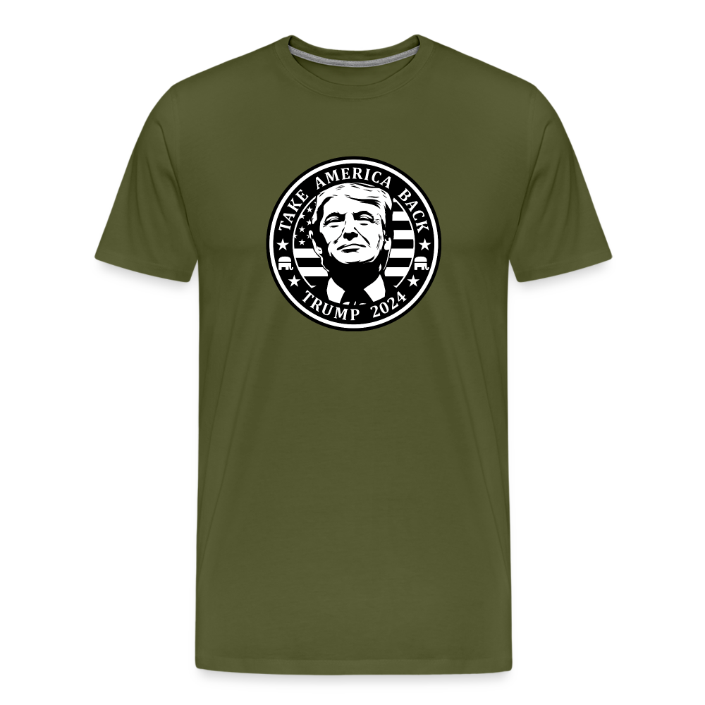 Take America Back - Trump 2024 Men's Premium T-Shirt - olive green