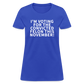 I'm voting for the convicted felon this November! Women's T-Shirt - royal blue