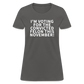 I'm voting for the convicted felon this November! Women's T-Shirt - charcoal