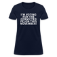 I'm voting for the convicted felon this November! Women's T-Shirt - navy