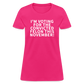 I'm voting for the convicted felon this November! Women's T-Shirt - fuchsia