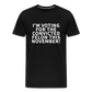 I'm voting for the convicted felon this November! Men's Premium T-Shirt - black