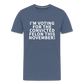 I'm voting for the convicted felon this November! Men's Premium T-Shirt - heather blue