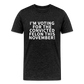 I'm voting for the convicted felon this November! Men's Premium T-Shirt - charcoal grey