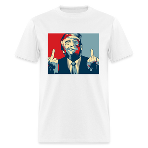 Middle Finger Trump Classic T-Shirt - white