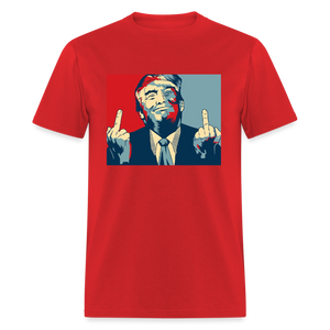 Middle Finger Trump Classic T-Shirt - red