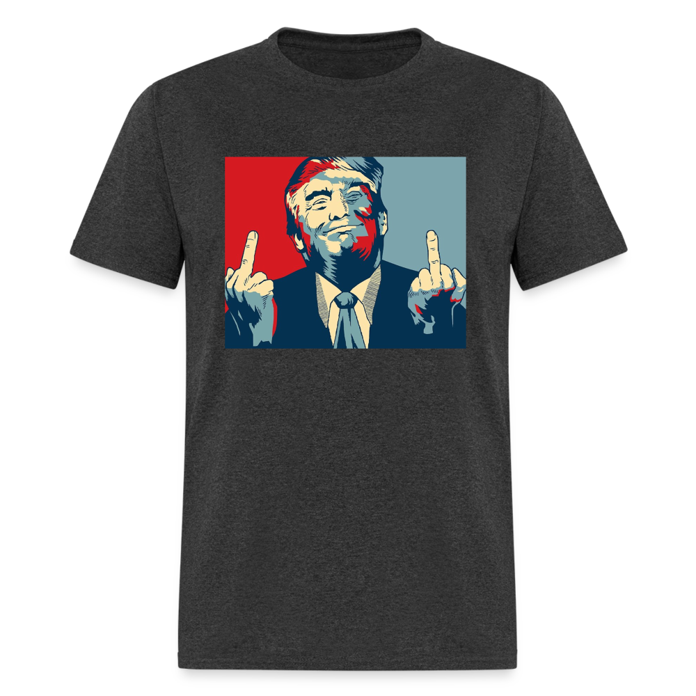 Middle Finger Trump Classic T-Shirt - heather black