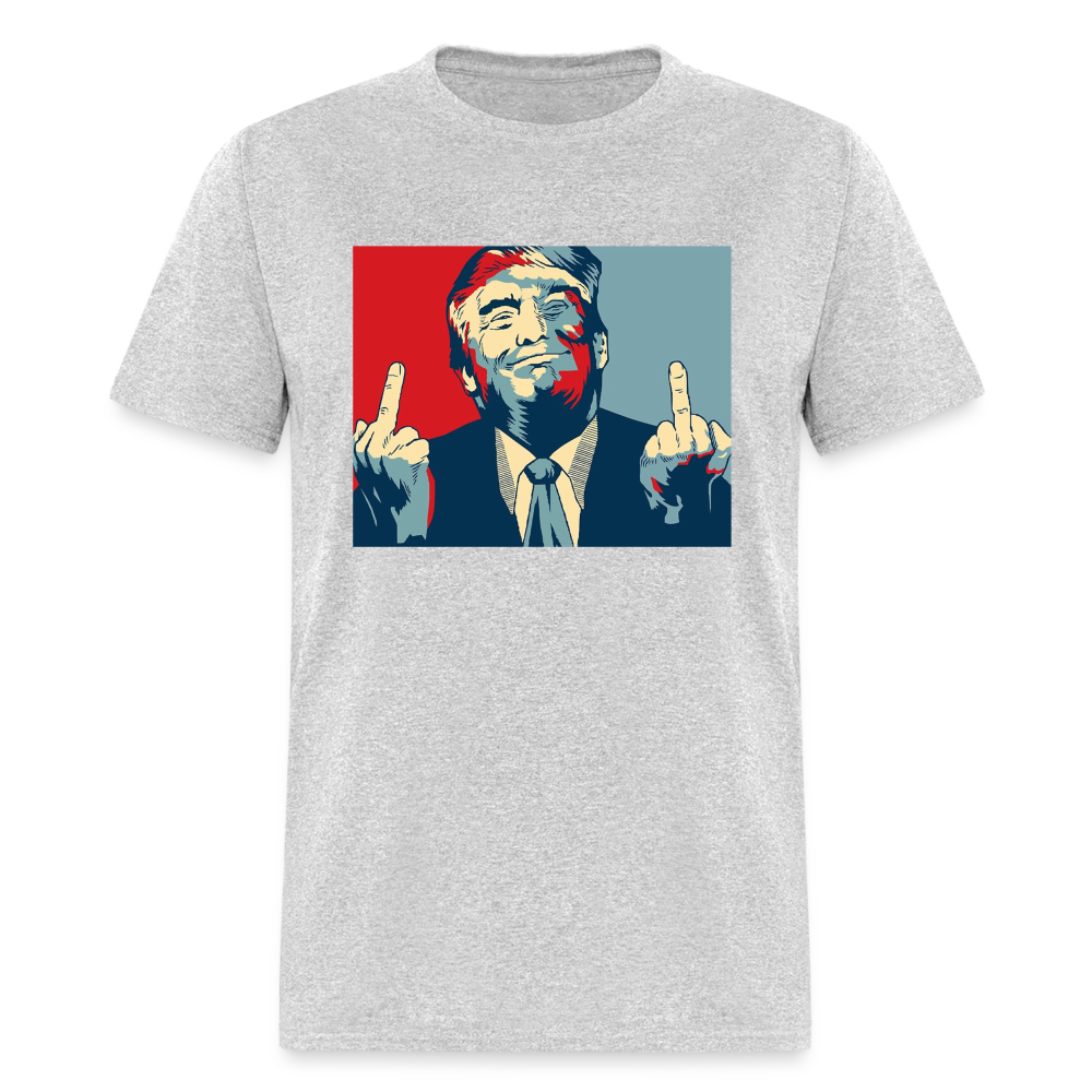 Middle Finger Trump Classic T-Shirt - heather gray