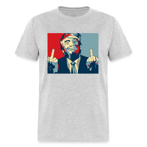 Middle Finger Trump Classic T-Shirt - heather gray