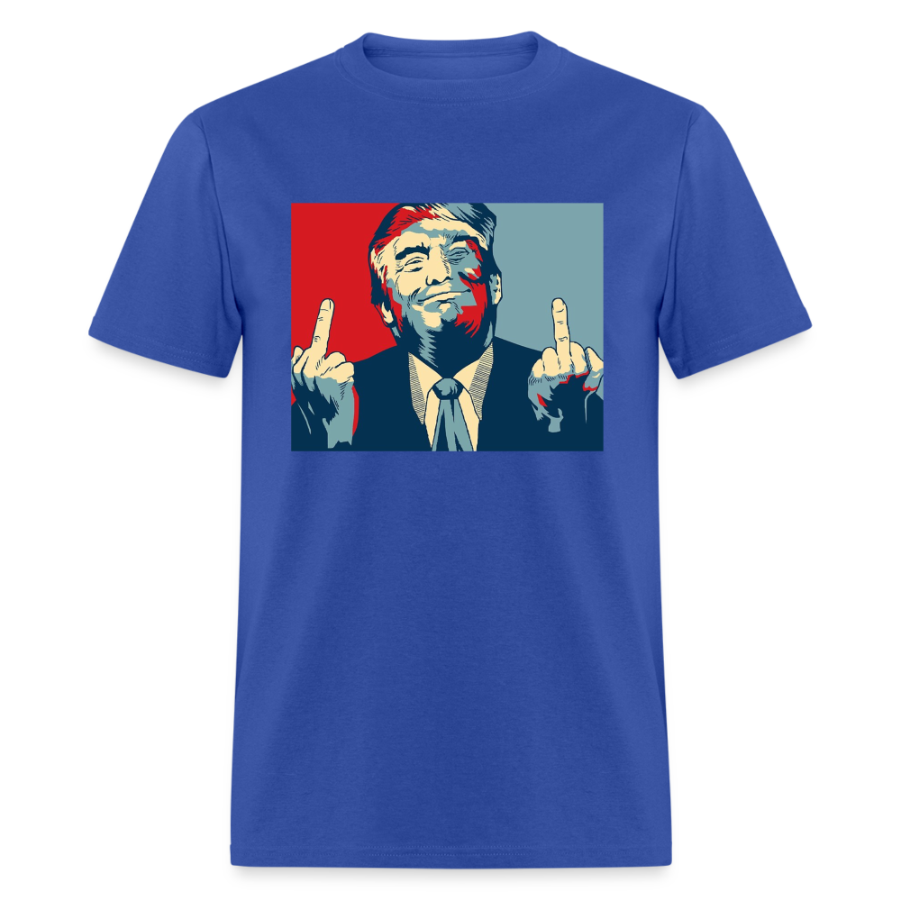 Middle Finger Trump Classic T-Shirt - royal blue