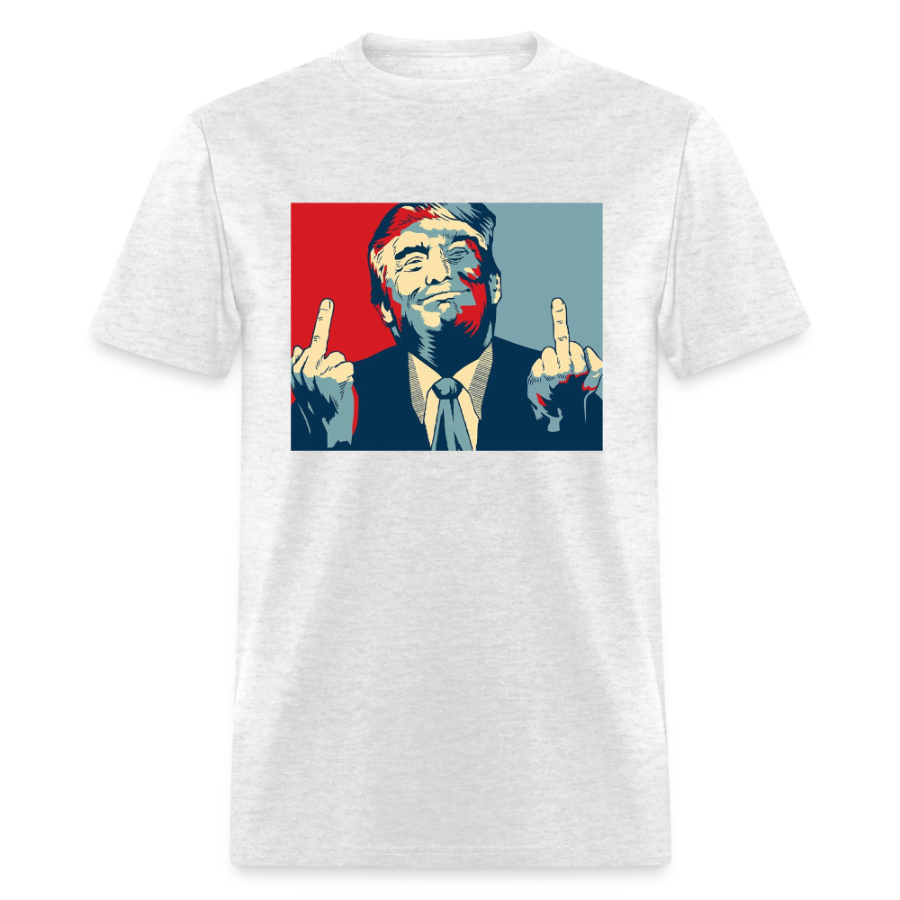 Middle Finger Trump Classic T-Shirt - light heather gray