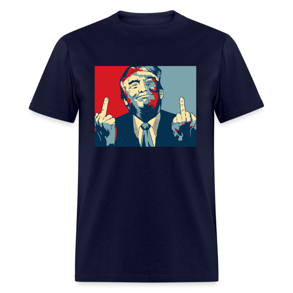 Middle Finger Trump Classic T-Shirt - navy