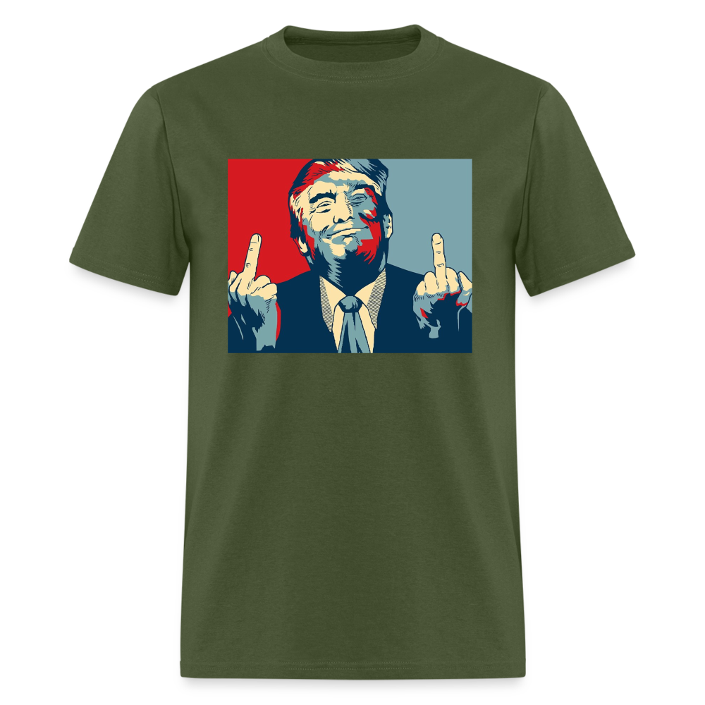 Middle Finger Trump Classic T-Shirt - military green