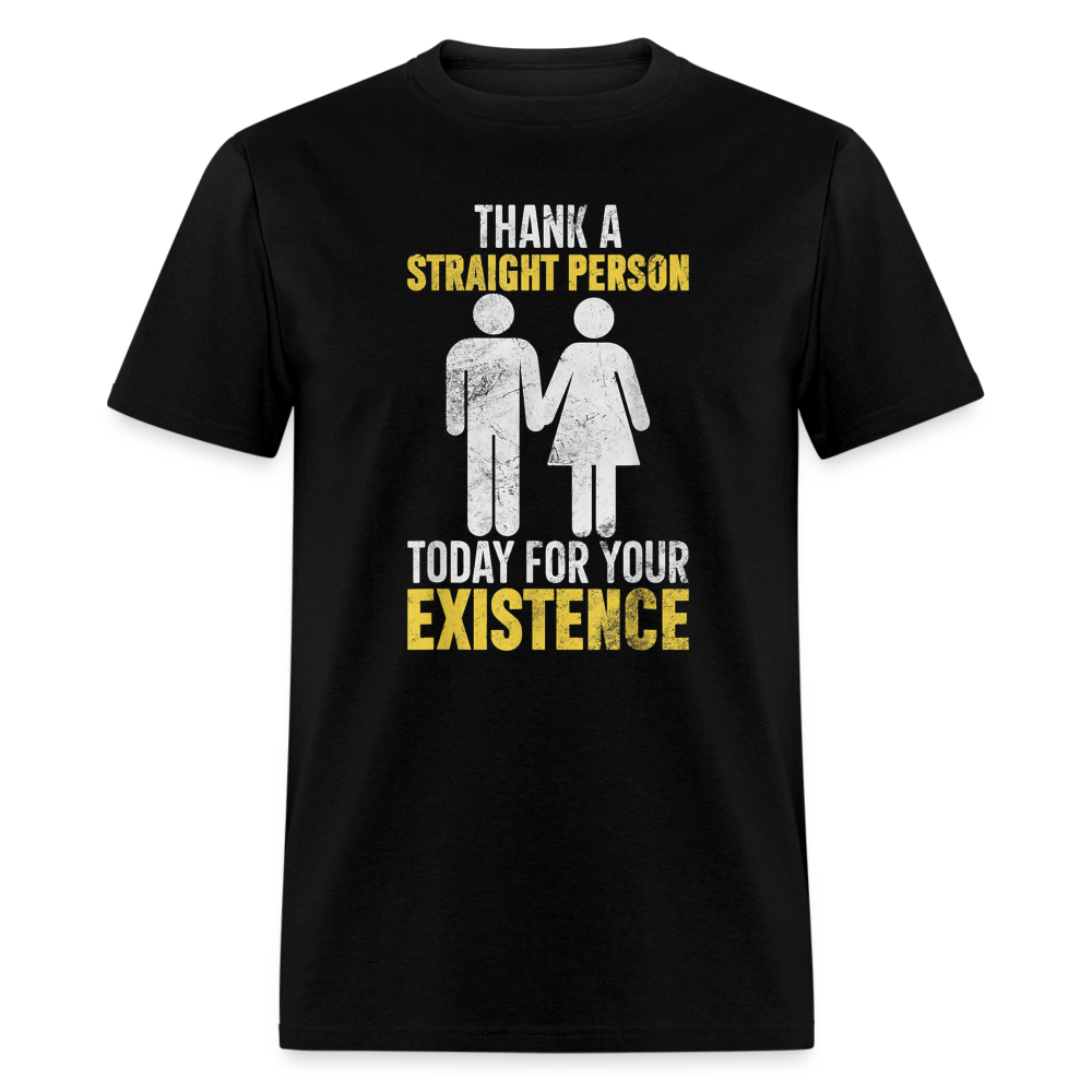 Thank a Straight Person Unisex Classic T-Shirt - black