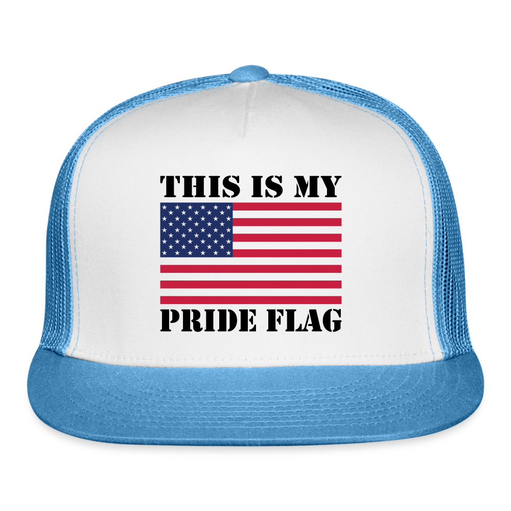 This Is My Pride Flag NEW 2024 Trucker Cap - white/blue