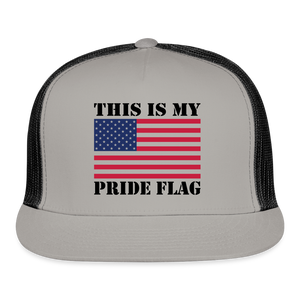 This Is My Pride Flag NEW 2024 Trucker Cap - gray/black