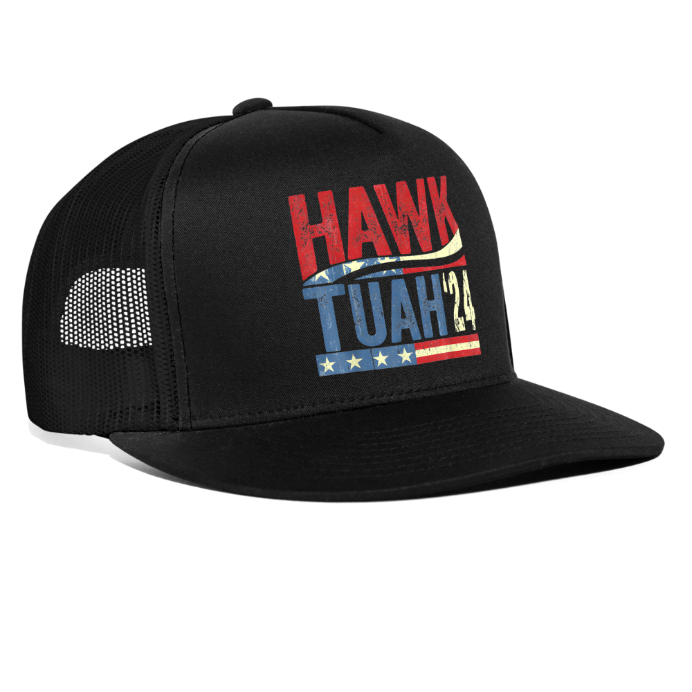 Hawk Tuah '24 Trucker Cap - black/black