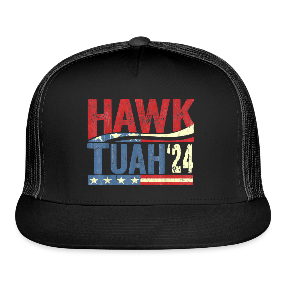 Hawk Tuah '24 Trucker Cap - black/black