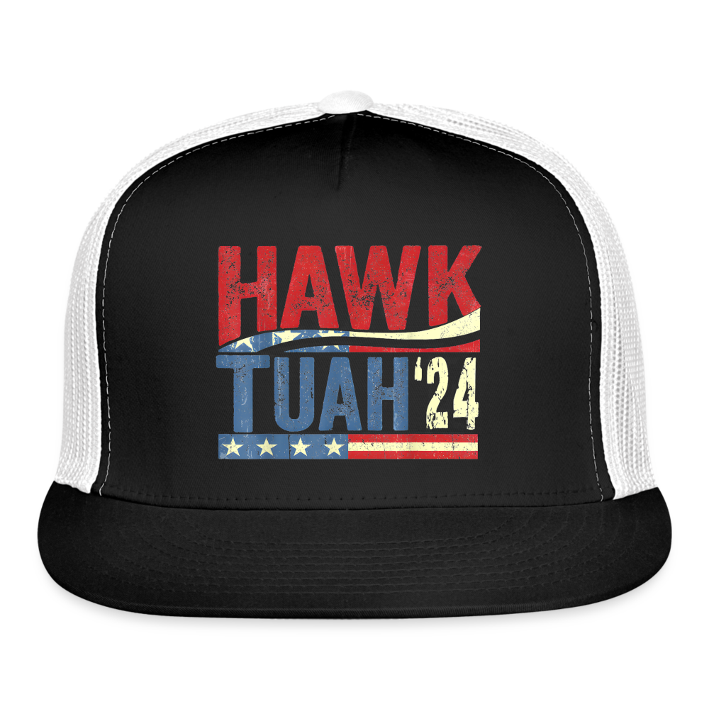 Hawk Tuah '24 Trucker Cap - black/white