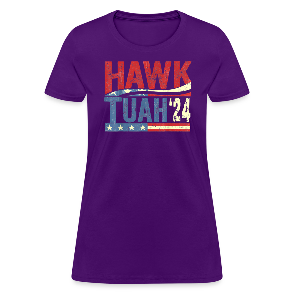 Hawk Tuah '24 Women's T-Shirt - purple