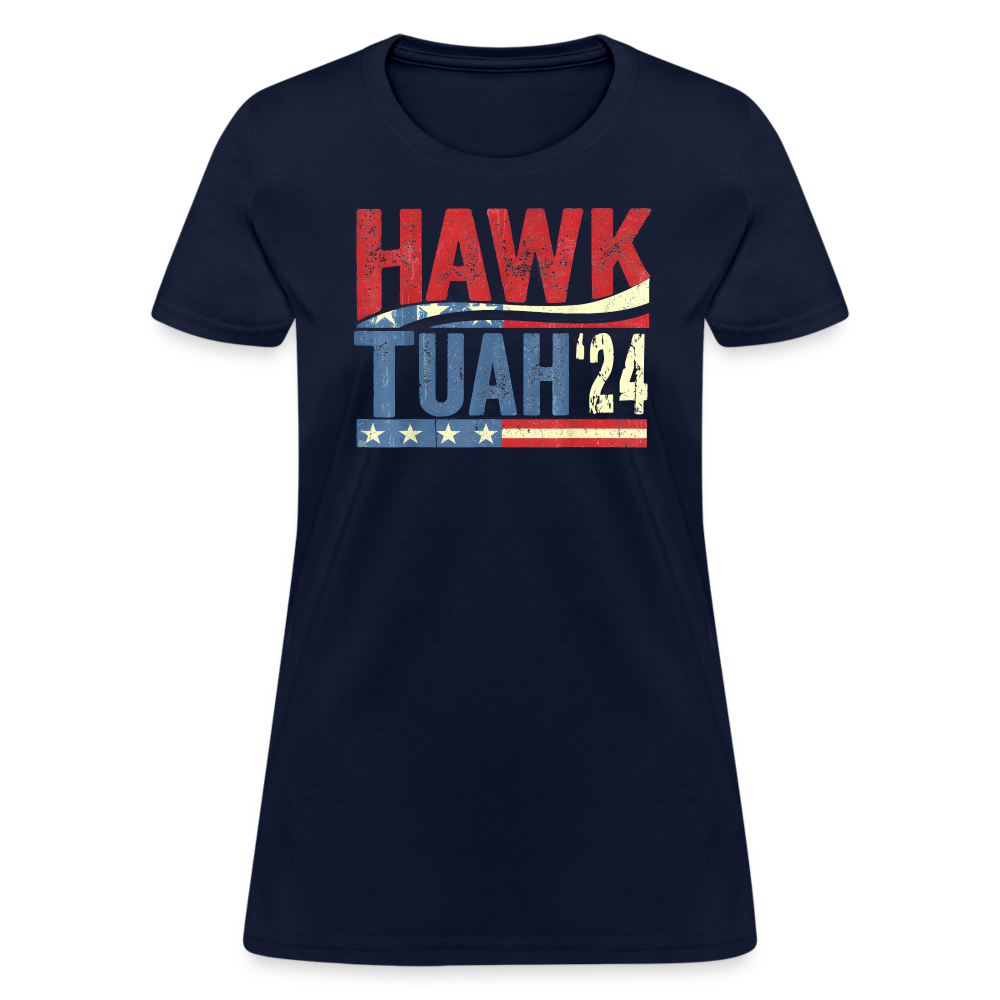 Hawk Tuah '24 Women's T-Shirt - navy