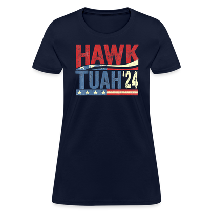 Hawk Tuah '24 Women's T-Shirt - navy