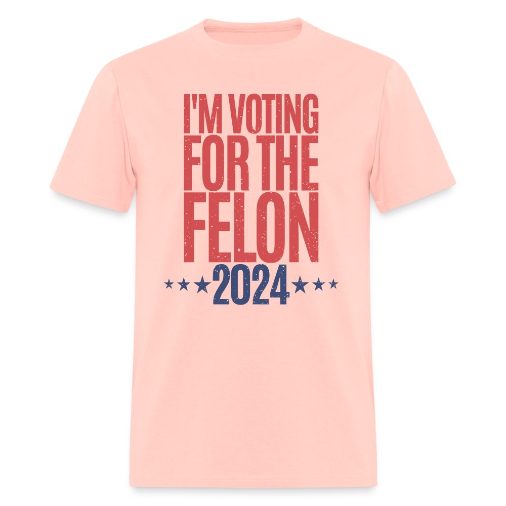 I'm Voting For The Felon 2024 Classic T-Shirt - blush pink 