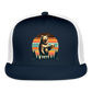 Funny Bear with Beer Trucker Cap - navy/white