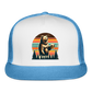 Funny Bear with Beer Trucker Cap - white/blue