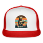 Funny Bear with Beer Trucker Cap - white/red