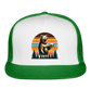 Funny Bear with Beer Trucker Cap - white/kelly green