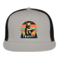 Funny Bear with Beer Trucker Cap - gray/black