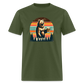 Funny Bear with Beer Classic T-Shirt - military green