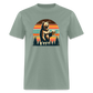 Funny Bear with Beer Classic T-Shirt - sage