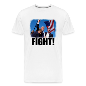 Trump FIGHT 2024 Men's Premium T-Shirt - white