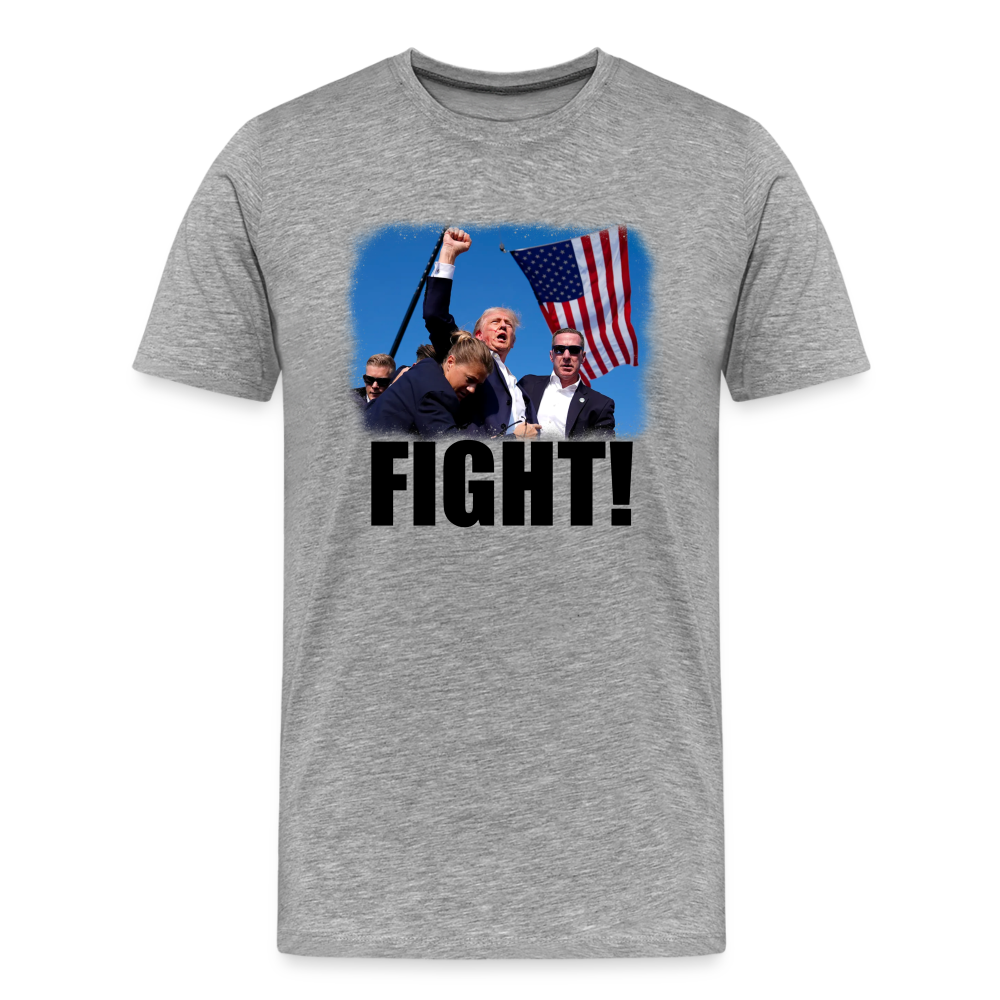 Trump FIGHT 2024 Men's Premium T-Shirt - heather gray