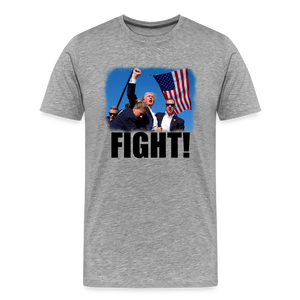 Trump FIGHT 2024 Men's Premium T-Shirt - heather gray