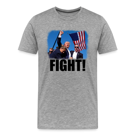 Trump FIGHT 2024 Men's Premium T-Shirt - heather gray