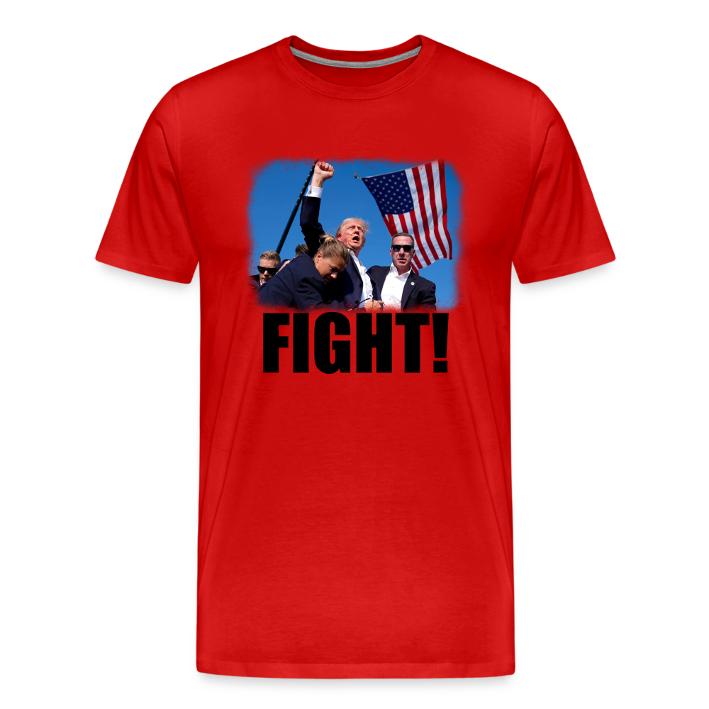 Trump FIGHT 2024 Men's Premium T-Shirt - red