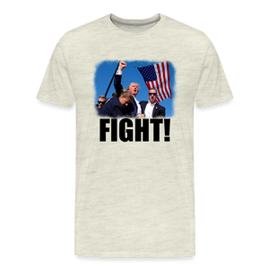 Trump FIGHT 2024 Men's Premium T-Shirt - heather oatmeal